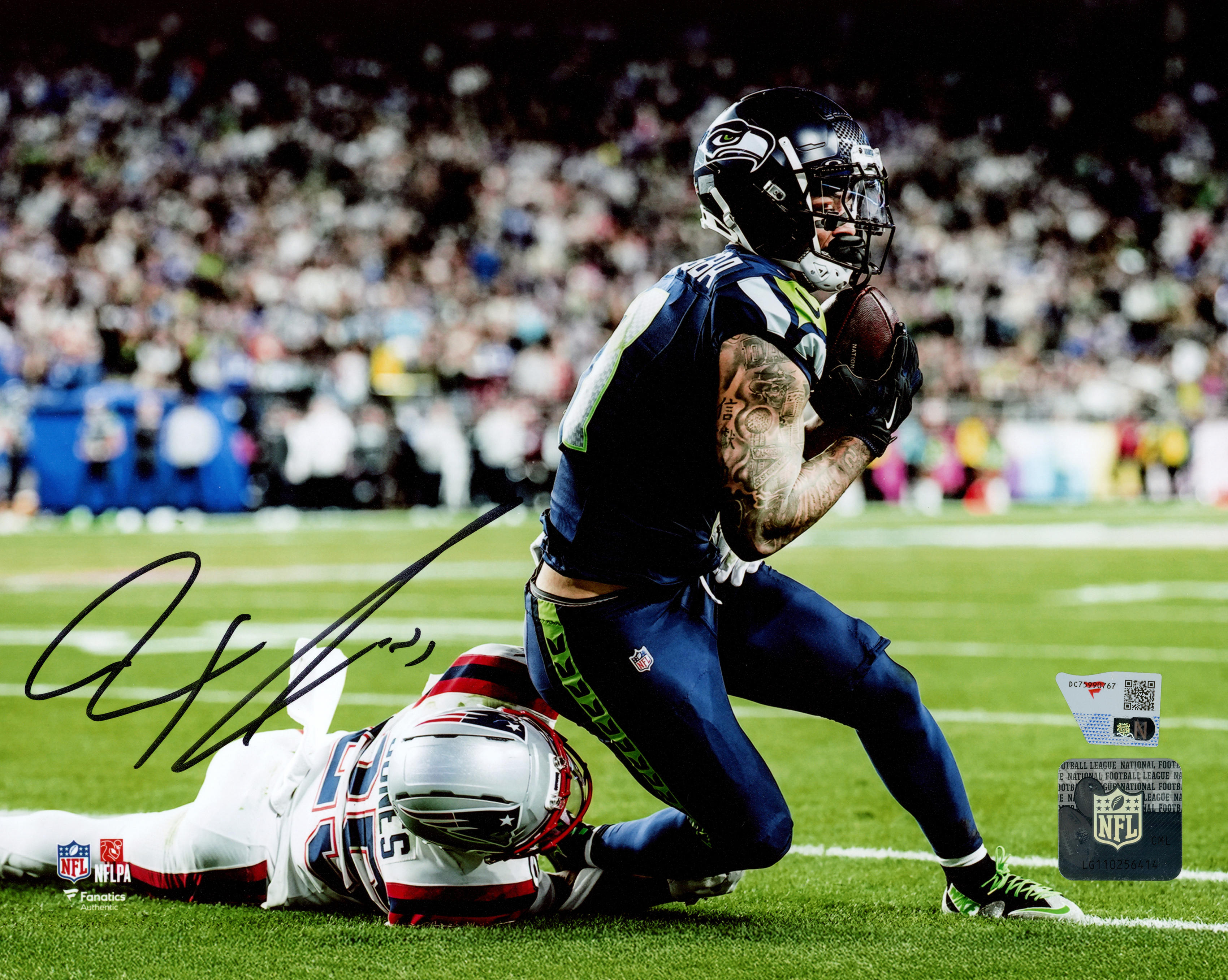 Russell Wilson Autographed Limited Edition Super Bowl Leather