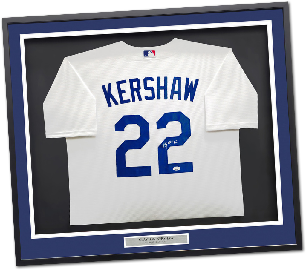 Autographed Clayton Kershaw Jersey