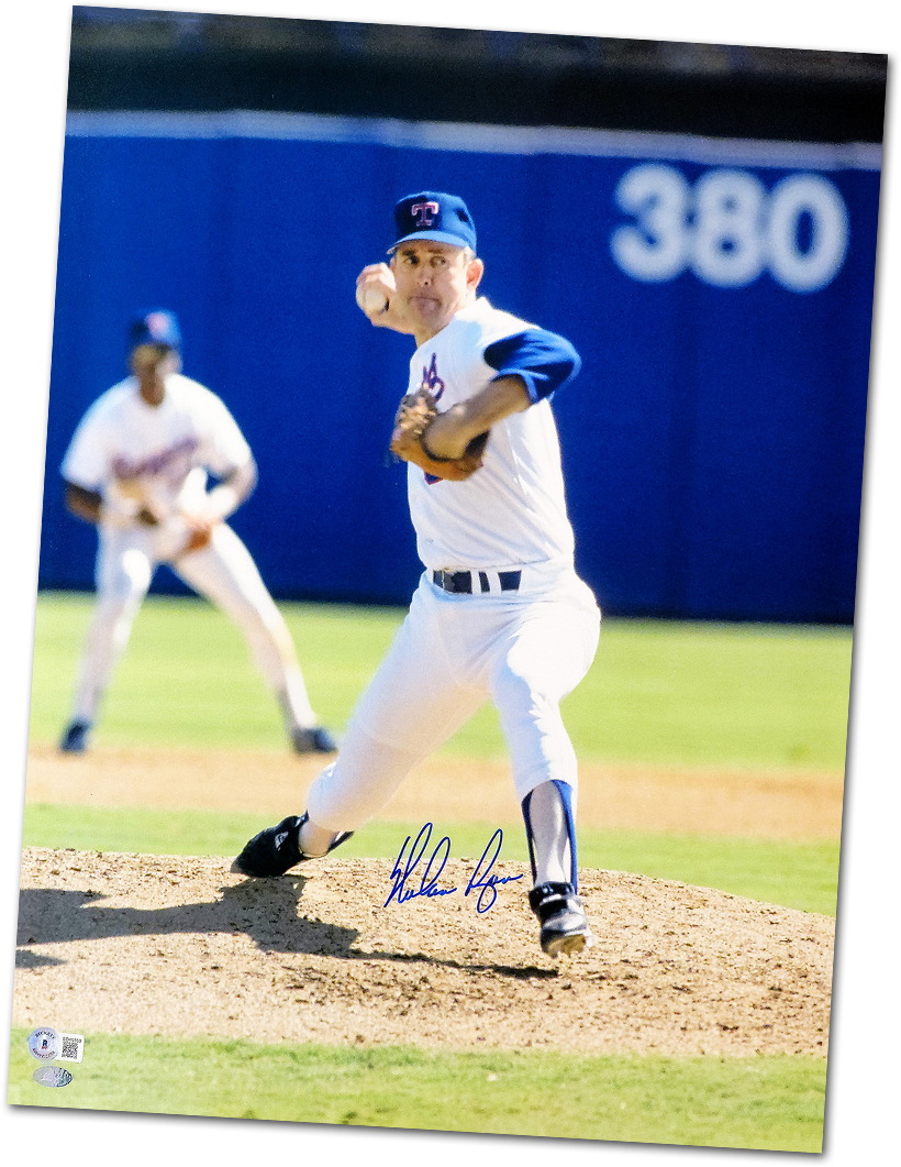 Autographed Nolan Ryan 16x20