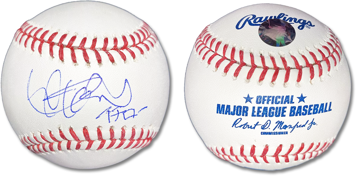 Baseball Autographed by Ichiro in Roman and Katakana Characters
