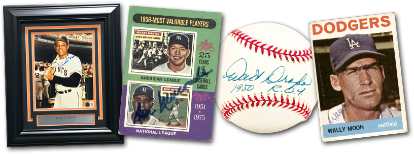 Vintage Autographed Sports Memorabilia
